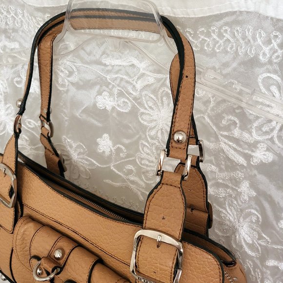 ✨HOST PICK!✨ NEW Guess Handbag, Tan/Beige, Double Straps, Compartments! - Picture 7 of 13